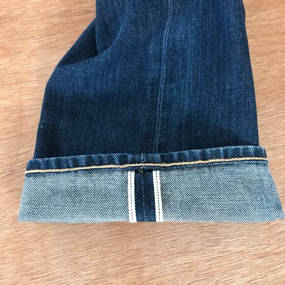 VSTR Stranger Straight Selvedge Jeans Men size 32x34 Blue Mid Rise Button Fly - Picture 12 of 16